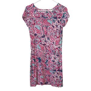 Hatley Womens Short Sleeve Sea Shell Print Dress - S